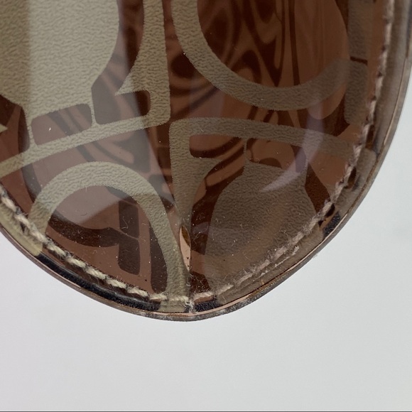 Ferragamo Monogram Handbag, PVC w/ Leather Handle, Grancini Logo, Made in Italy - Picture 10 of 16